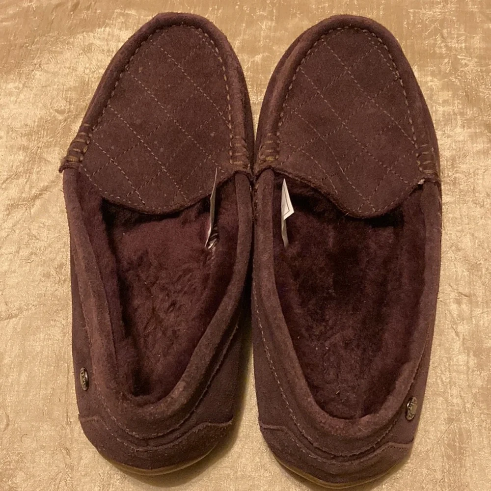 ABEO B.I.O.SYSTEM Sheepskin Loafers ALVENA Purple Suede